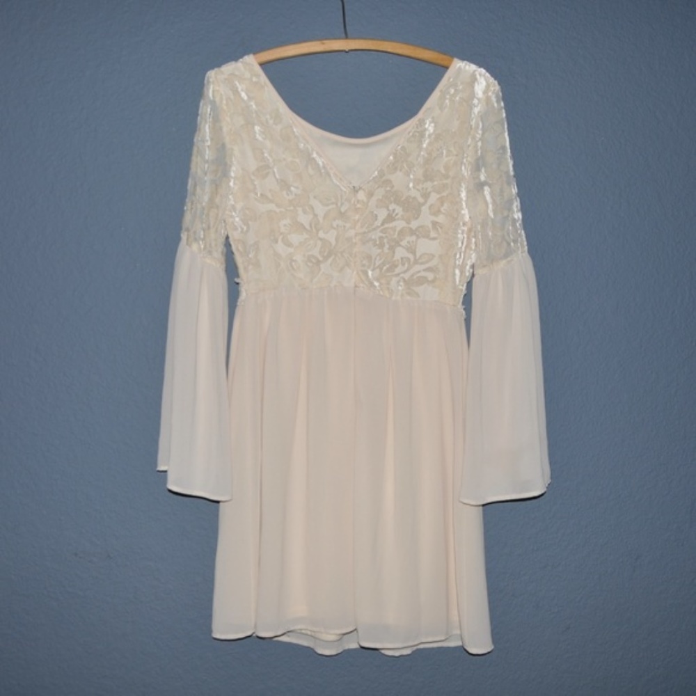 FLYING TOMATO Cottagecore Babydoll Dress sz S - Picture 4 of 8